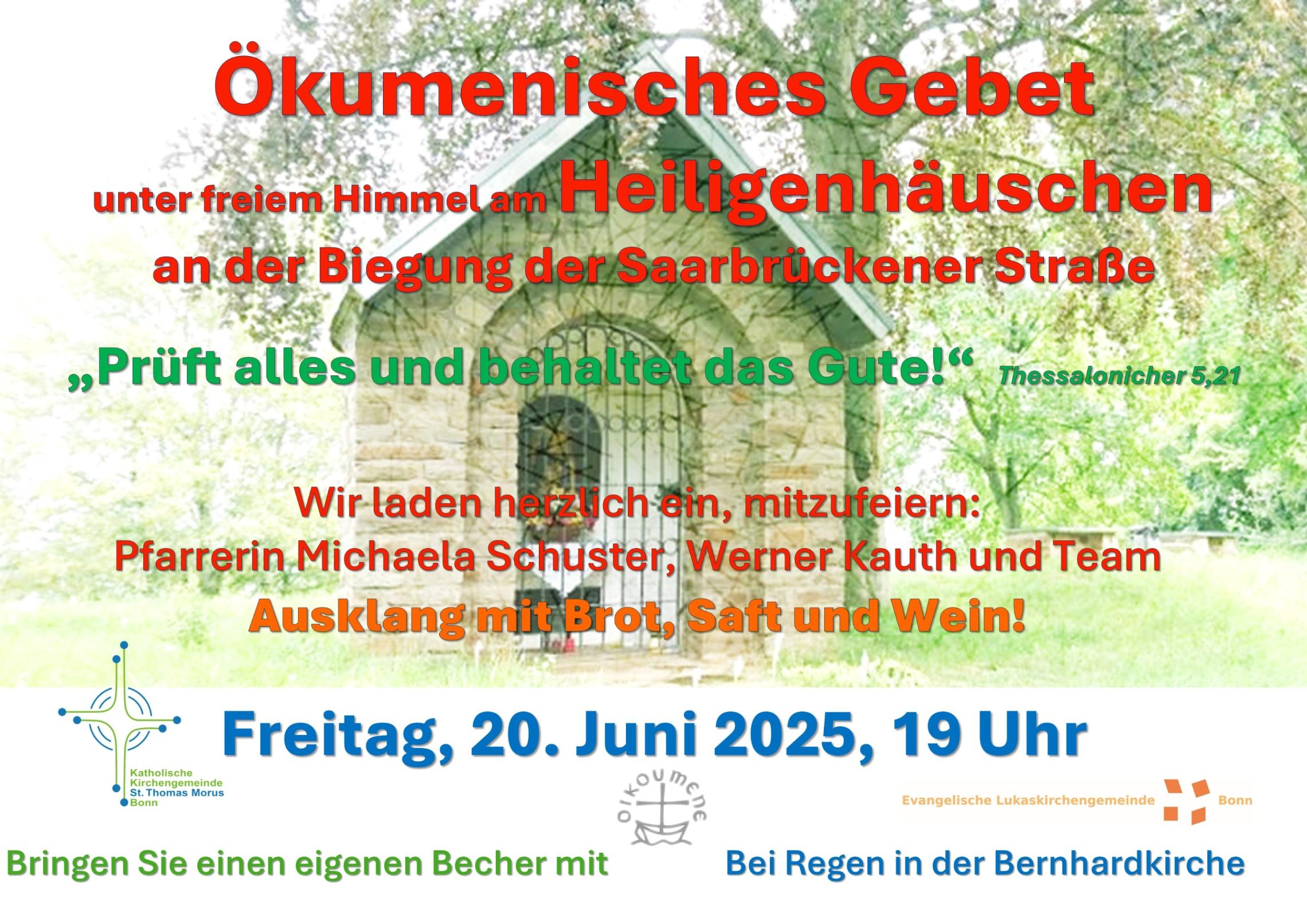 Ökumenisches Gebet am Heiligenhäuschen