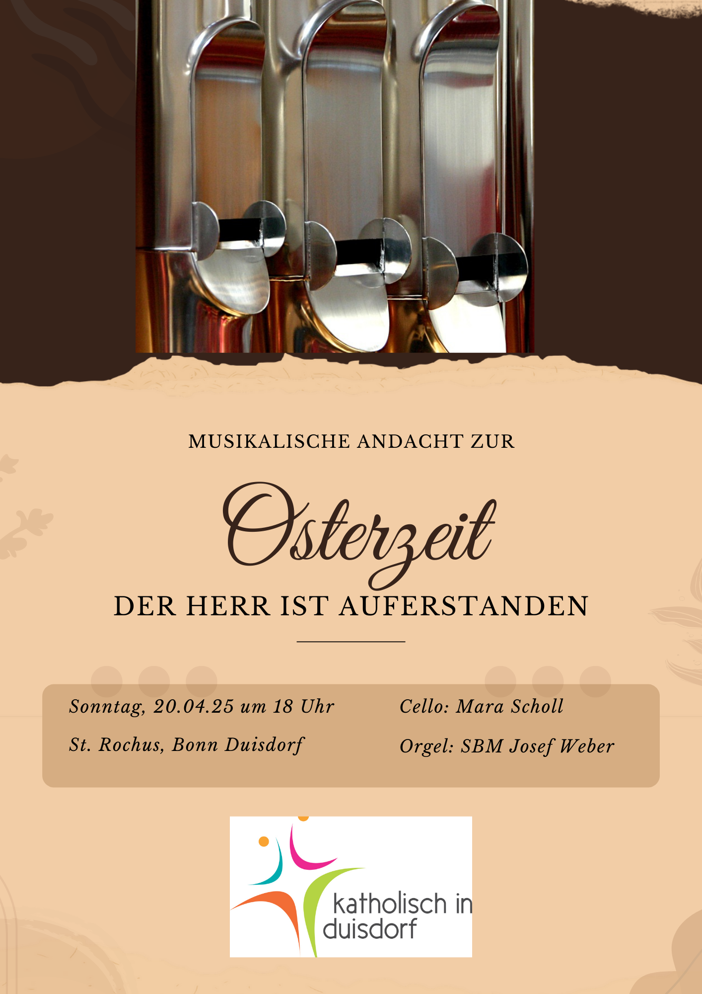 Plakat_Kirchenmusikalische Andacht Ostersonntag