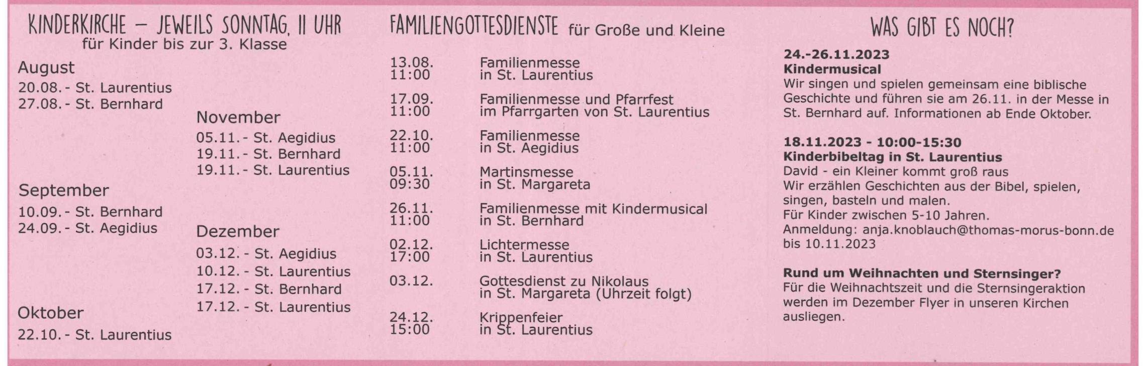 Kinderkirche 2. HJ