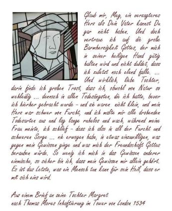 Thomas Morus Brief an seine Tochter