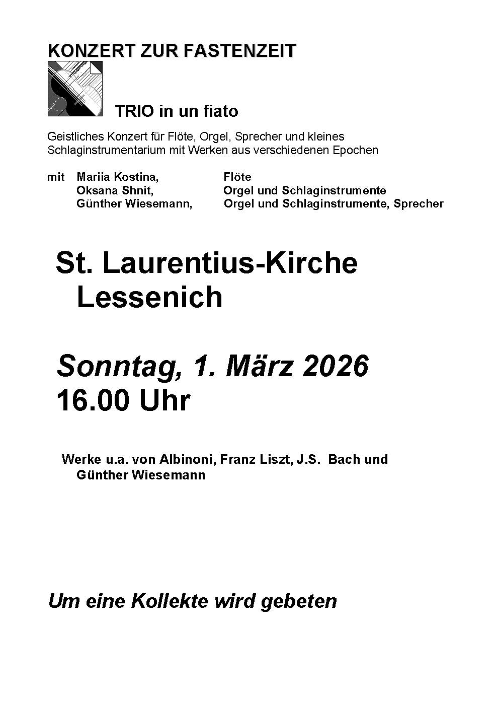 Konzert zur Fastenzeit